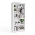 Libreria aperta a 5 ripiani marrone, alta 180 cm, da terra, montaggio da 1 persona