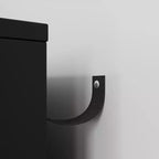 Cassettiera a 6 cassetti bianca e nera con maniglie e gambe in metallo dorato