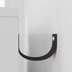 Cassettiera a 6 cassetti bianca e nera con maniglie e gambe in metallo dorato