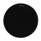Specchio da parete rotondo antico marrone e nero, con cornice, singolo, 23,6 pollici