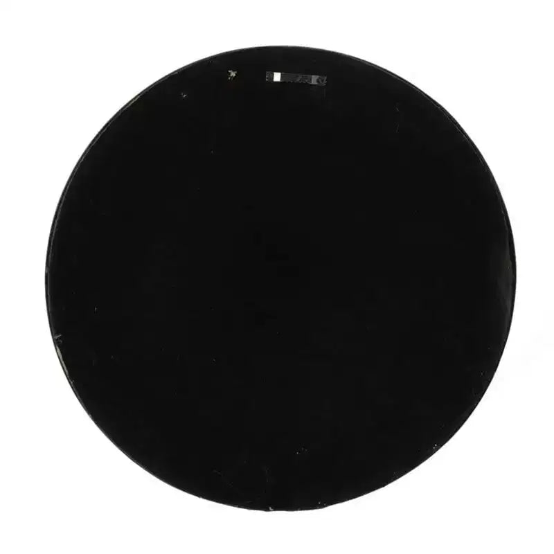 Specchio da parete rotondo antico marrone e nero, con cornice, singolo, 23,6 pollici