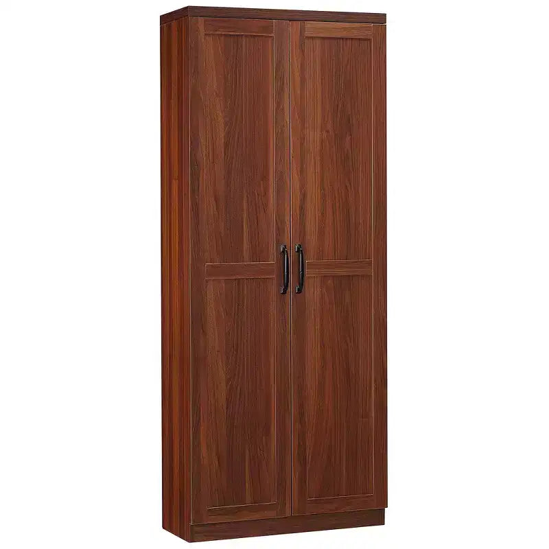 63 2-Door Kitchen Pantry, Freestanding Storage Cabinet with 5-tier Shelving and 2 Adjustable Shelves for Dining Room