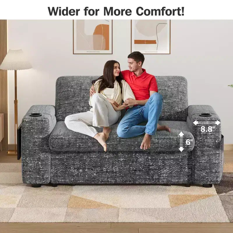 Divano letto trasformabile 3-in-1 in ciniglia e velluto a coste beige/grigio/verde, 2 posti