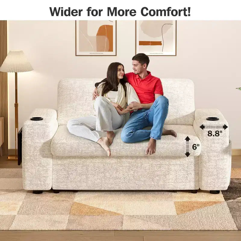 Divano letto trasformabile 3-in-1 in ciniglia e velluto a coste beige/grigio/verde, 2 posti
