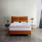 Materasso ibrido bianco medio rigido con molle insacchettate e memory foam, 1 persona