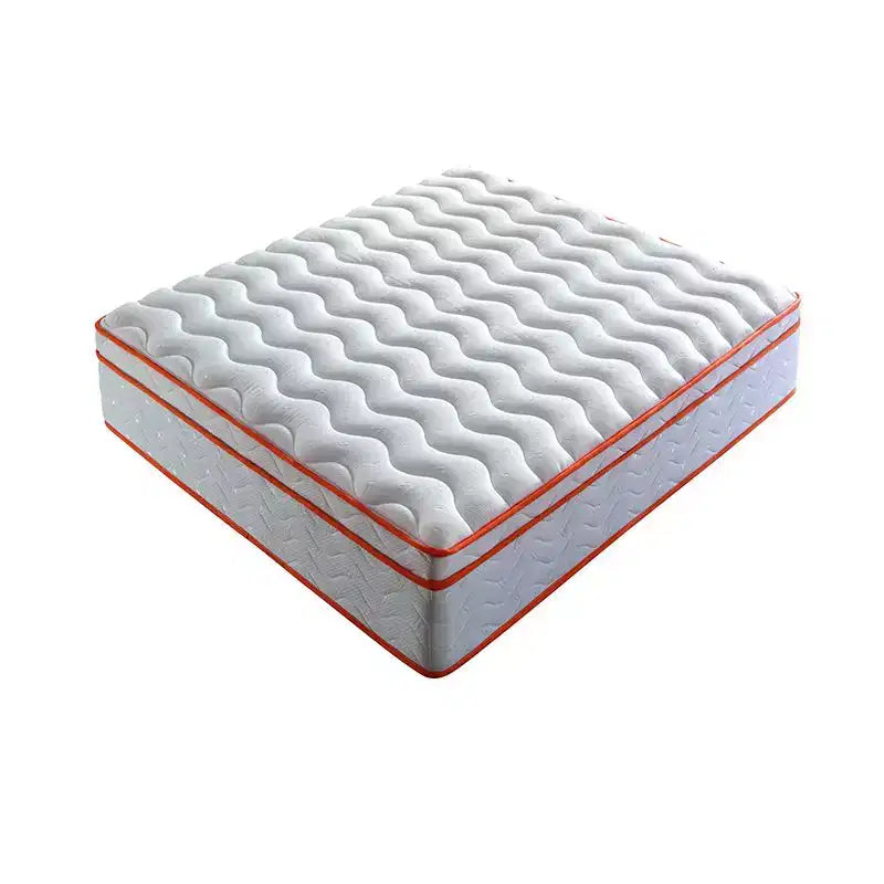 Materasso ibrido bianco medio rigido con molle insacchettate e memory foam, 1 persona