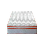 Materasso ibrido bianco medio rigido con molle insacchettate e memory foam, 1 persona