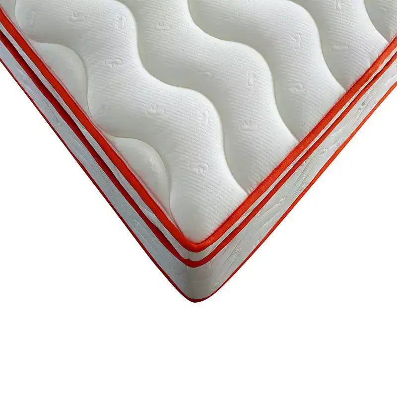 Materasso ibrido bianco medio rigido con molle insacchettate e memory foam, 1 persona