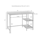 Scrivania per computer in legno di betulla marrone con cassetto, monoposto, 56"L