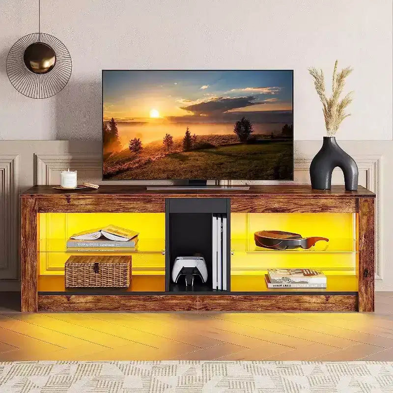 Mobile TV con Luci LED, Consolle da 63" per TV fino a 70"