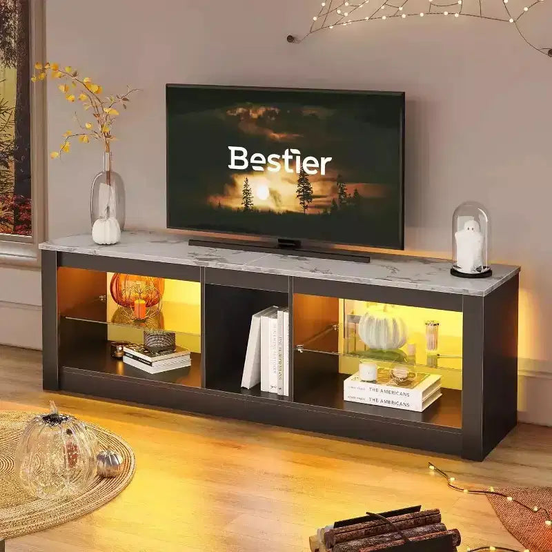 Mobile TV con Luci LED, Consolle da 63" per TV fino a 70"