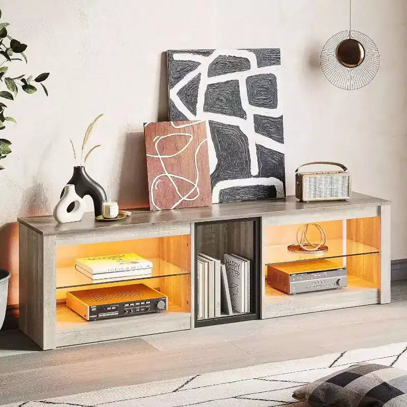 Mobile TV con Luci LED, Consolle da 63" per TV fino a 70"