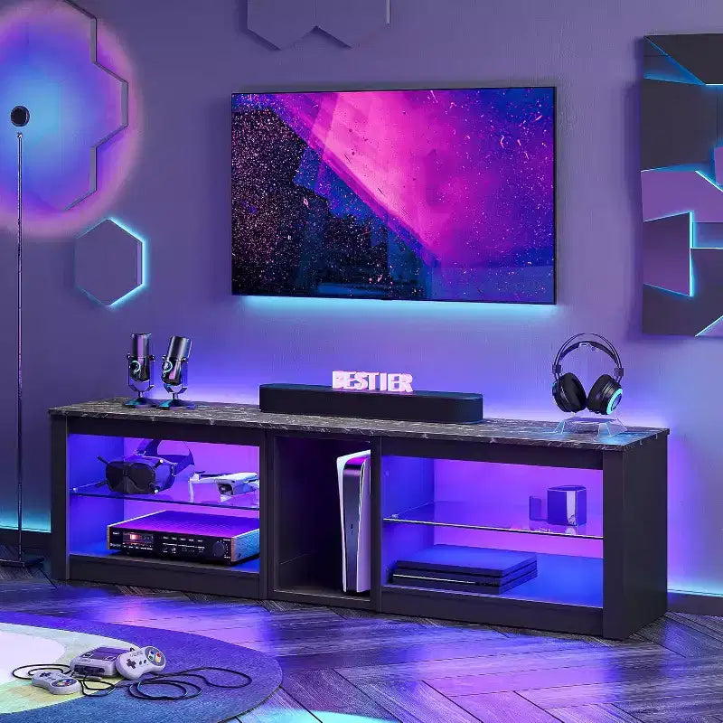 Mobile TV con Luci LED, Consolle da 63" per TV fino a 70"