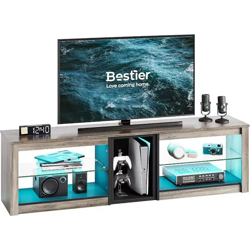 Mobile TV con Luci LED, Consolle da 63" per TV fino a 70"