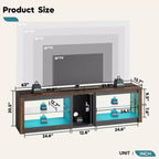 Mobile TV con Luci LED, Consolle da 63" per TV fino a 70"