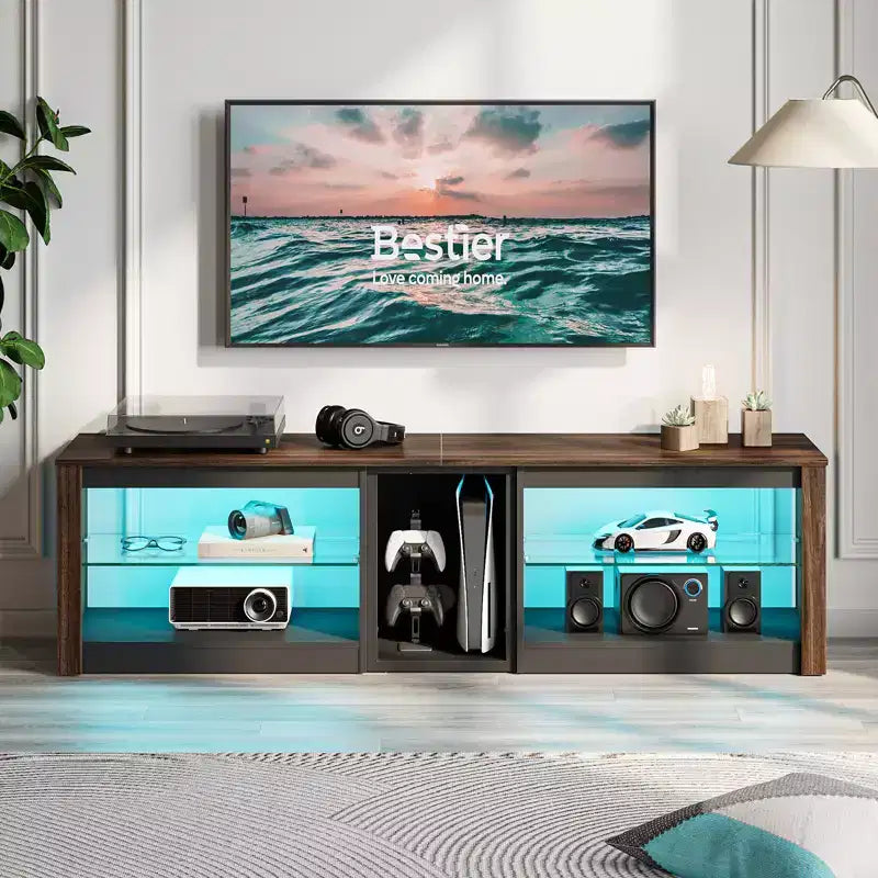 Mobile TV con Luci LED, Consolle da 63" per TV fino a 70"