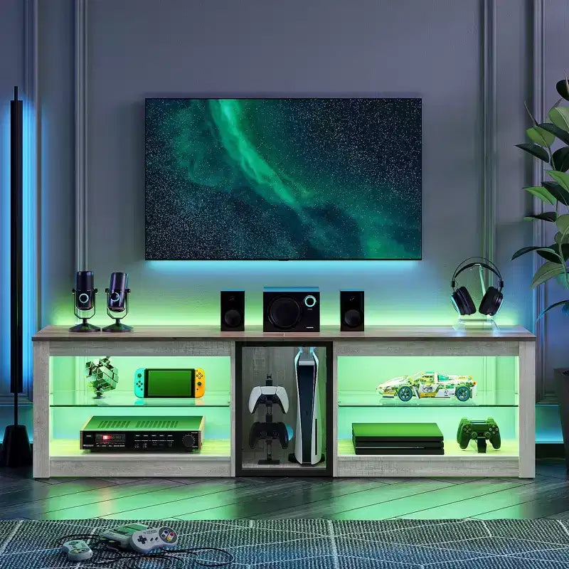 Mobile TV con Luci LED, Consolle da 63" per TV fino a 70"