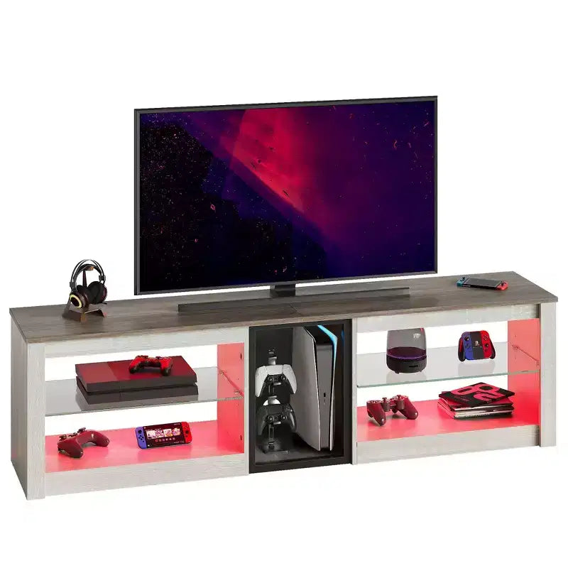Mobile TV con Luci LED, Consolle da 63" per TV fino a 70"