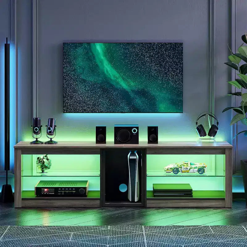 Mobile TV con Luci LED, Consolle da 63" per TV fino a 70"