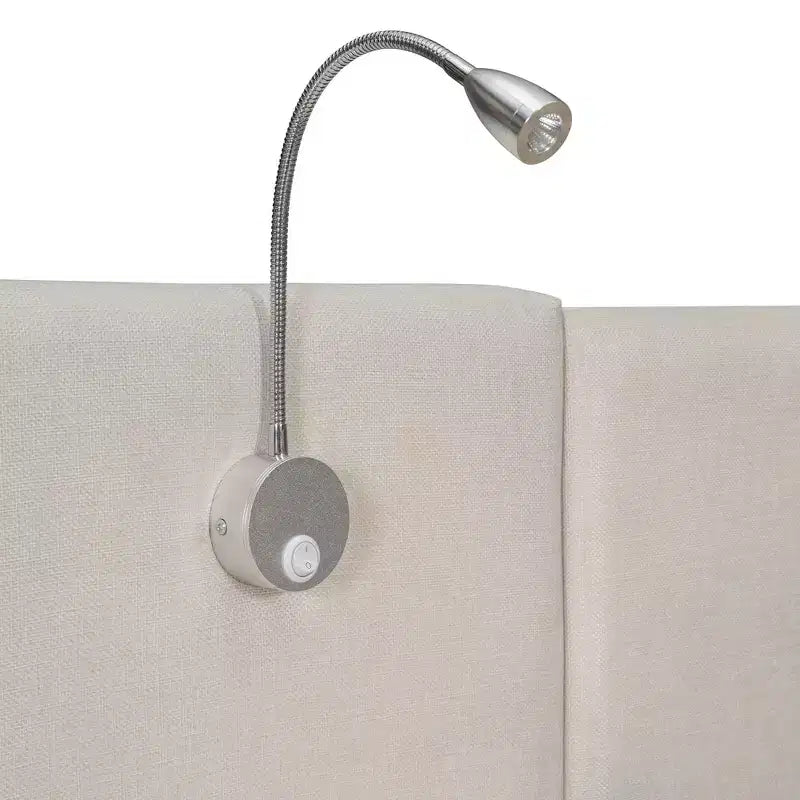 Letto matrimoniale imbottito in lino beige/grigio con luci da lettura, cassetti portaoggetti e letto estraibile, per 2 persone