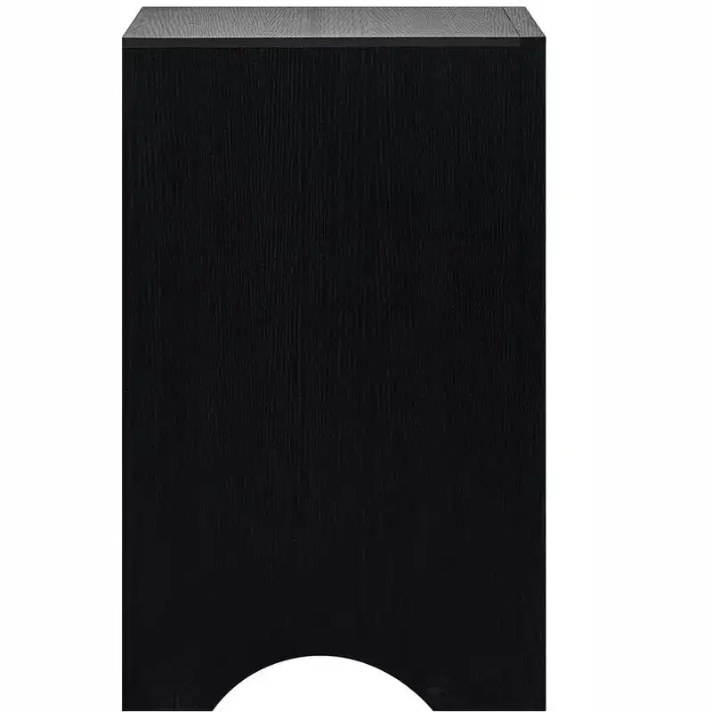 Comodino a 2 cassetti, beige/nero, 61 cm L, 1 persona