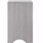 Comodino a 2 cassetti, beige/nero, 61 cm L, 1 persona