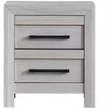 Passion Furniture Rustica 2-Drawer 24 in. W Nightstand