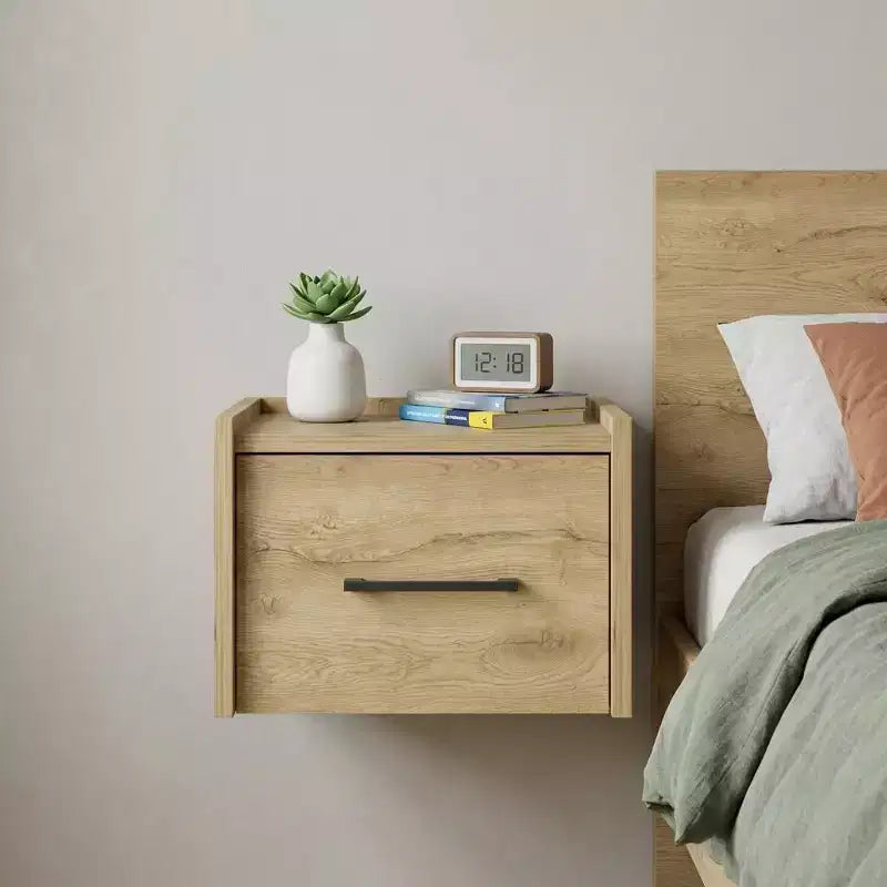Comodino flottante a 1 cassetto beige per 1