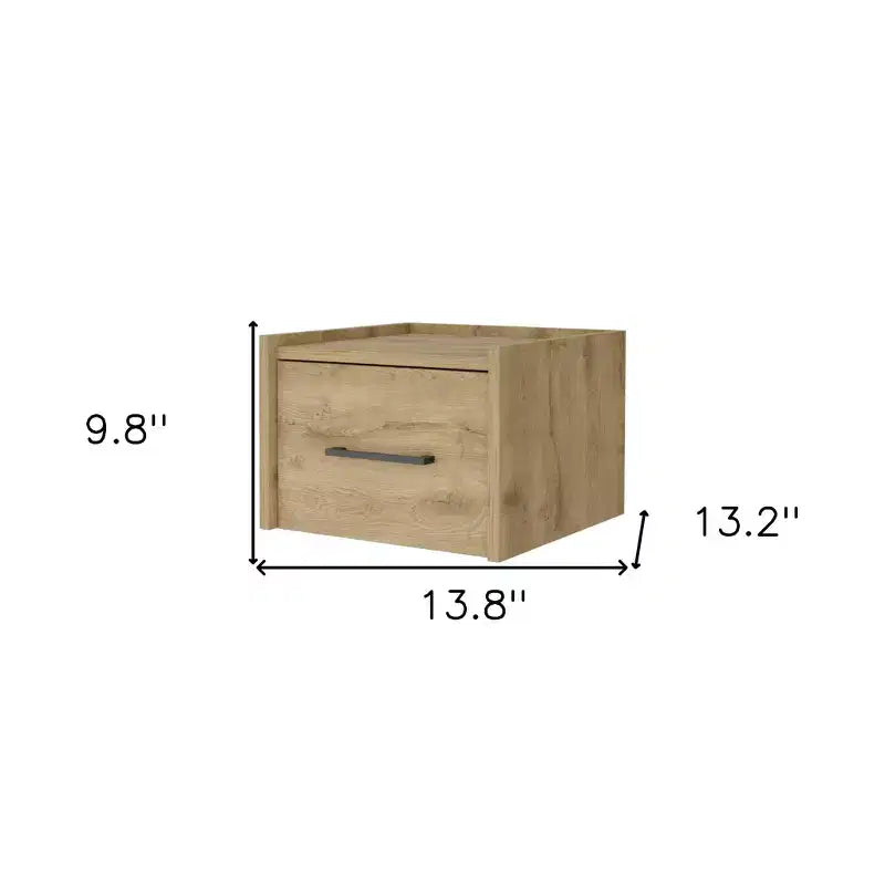 Comodino flottante a 1 cassetto beige per 1
