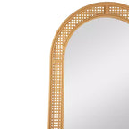 Specchio decorativo da parete a reticolo ad arco bianco, 1 pannello