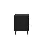 Mobile porta TV moderno di metà secolo nero / noce con cassetti, adatto per TV fino a 60 pollici